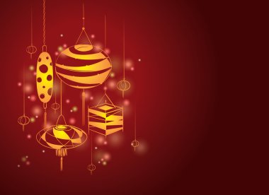 Çağdaş fenerler arka plan illüstrasyon