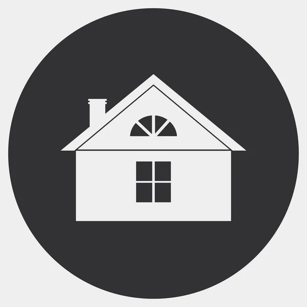 Silhouette of country house — Stock Illustration Silhouette of country house Vector Graphics