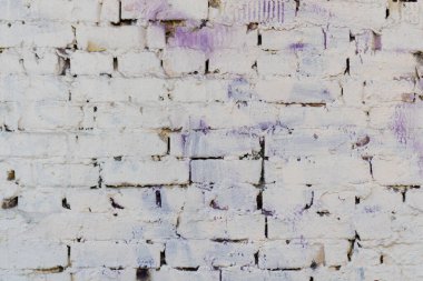 Beyaz tuğla duvar dokusu dışarıda.