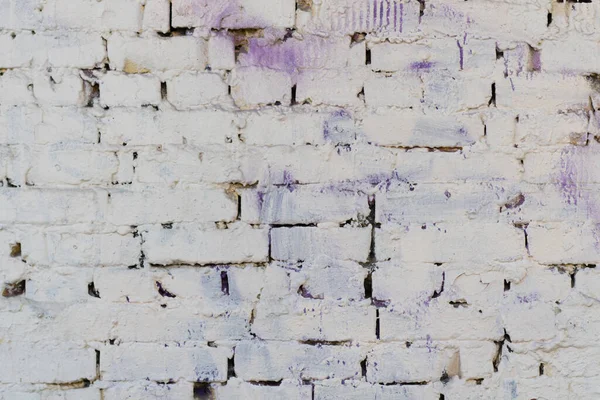 Beyaz tuğla duvar dokusu dışarıda.
