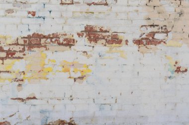 Eski kırmızı beyaz tuğla duvarın dokusu