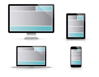 Modern dijital teknoloji aygıt koleksiyonu