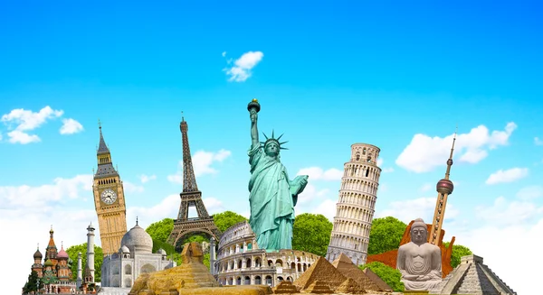 Famous monuments of the world — Stock Photo, Image