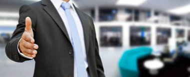 işadamı el sallamak