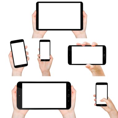 El ele tutuşan cep telefonu