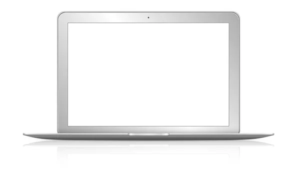 Modern laptop on white background — Stock Photo, Image