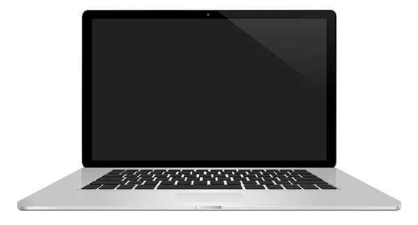 Modern laptop on white background — Stock Photo, Image