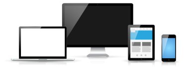 Modern dijital teknoloji aygıt koleksiyonu