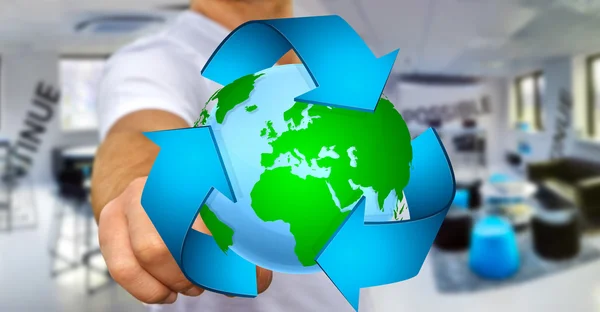 Recyclingkonzept für Unternehmer — Stockfoto