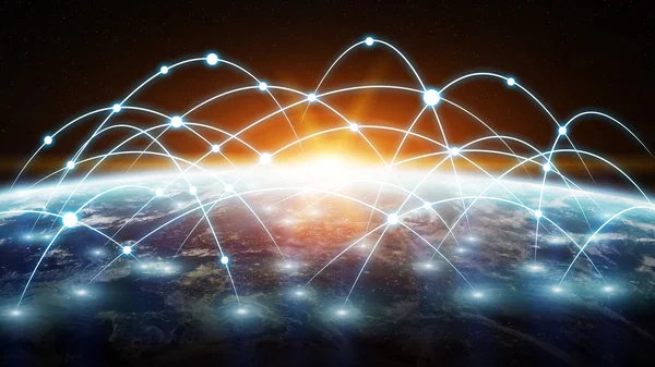 全球网络连接 — 图库照片
