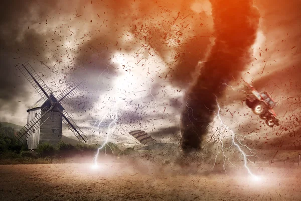 Concepto de desastre Tornado — Foto de Stock