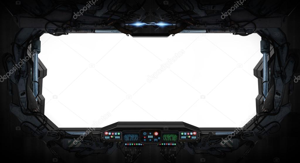 Space ship window interior