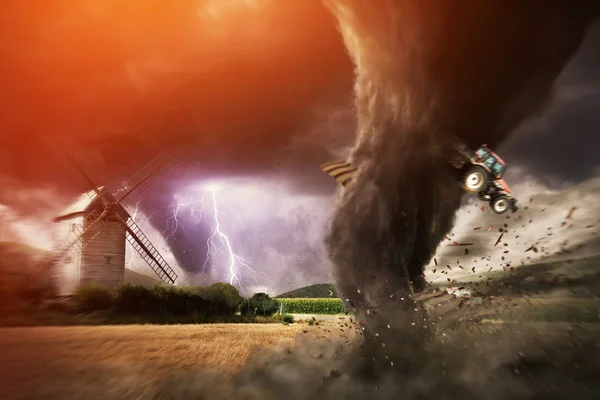 Concept de catastrophe de tornade — Photo