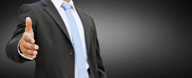 işadamı el sallamak