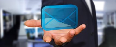 İşadamı, posta kutusu kullanma