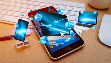 Teknik cihazlar cep telefonuyla birbirine bağlı