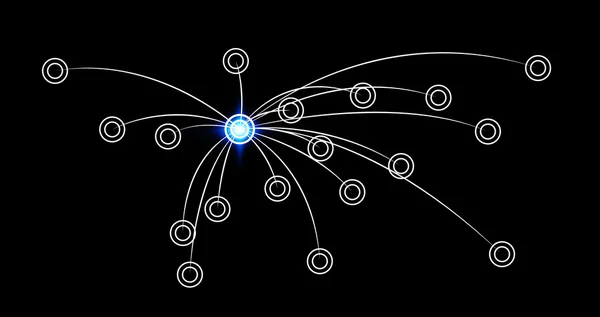 Διασύνδεση δικτύου δεδομένων κόσμο — Φωτογραφία Αρχείου