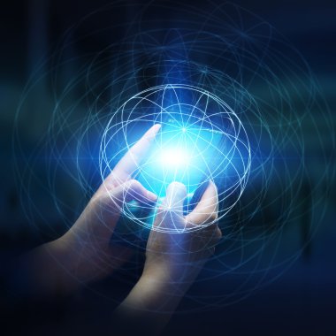 Cep telefonuyla veri ağı kullanarak iş kadını