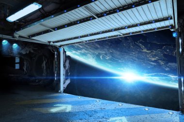 Gezegen Dünya'dan bir Servisi pist görünümünü