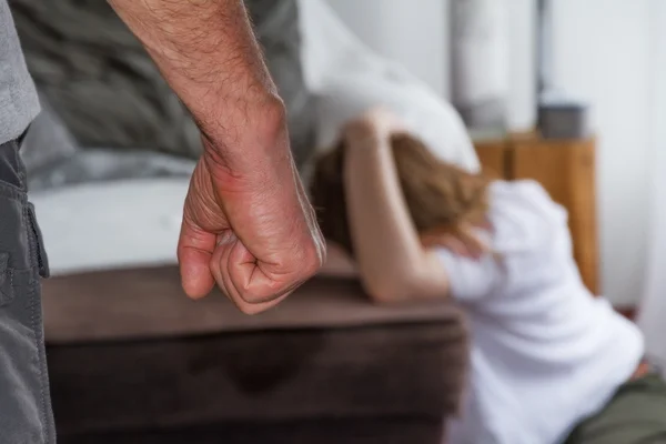 Domestic violence at home — Stock Photo, Image