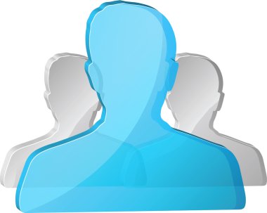 Mavi sosyal ağ avatar