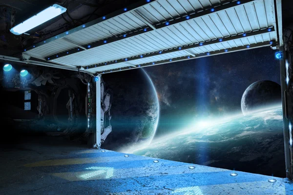 Bir Servisi pist dünya Gezegeni'ndenim pencere görünümünü