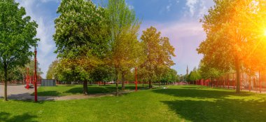 Park Jean-Baptiste Lebas Lille Fransa görünümünü yaz