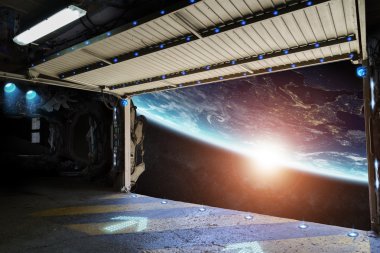 Gezegen Dünya'dan bir Servisi pist görünümünü