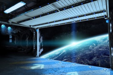 Gezegen Dünya'dan bir Servisi pist görünümünü