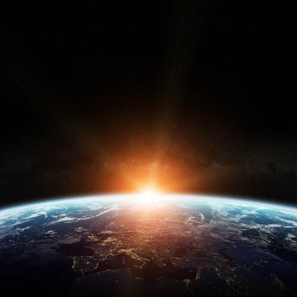 View of the planet Earth in space elements of this image furnished by NASA — Stock Photo, Image