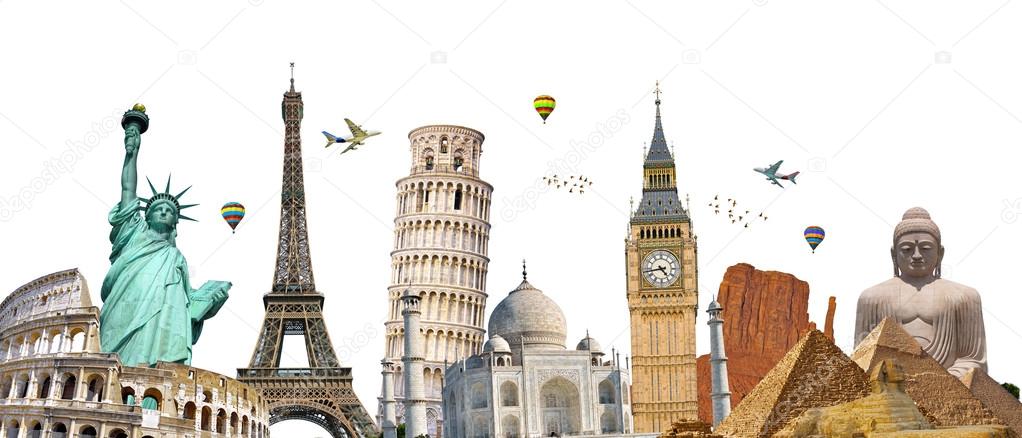 Famous landmarks of the world