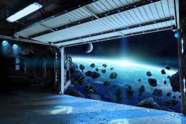 Dünya gezegeninin Servisi pist öğelerinden Nasa tarafından döşenmiş bu resim görünümü