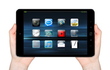 El ile hareket eden telefon 3d render