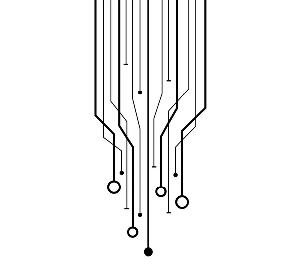 Illustrazione futuristica della rete dati — Foto Stock