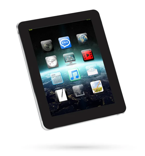 Modern dijital tablet 3d render — Stok fotoğraf