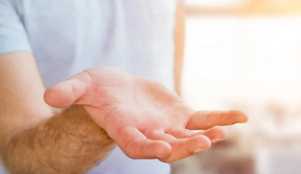 Empty businessman hand — Stock Photo, Image