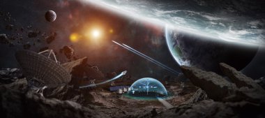 Alan 3d işleme öğeleri Nasa tarafından döşenmiş bu görüntünün merkezinde Gözlemevi