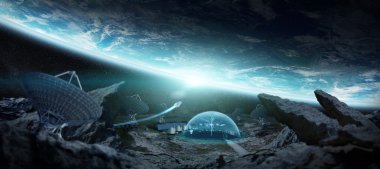 Alan 3d işleme öğeleri Nasa tarafından döşenmiş bu görüntünün merkezinde Gözlemevi