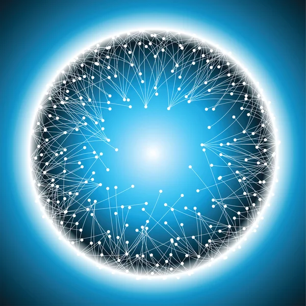 Futuristic data network illustration — Stock Photo, Image