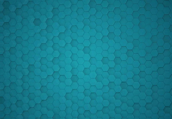 Blauwe Zeshoeken Achtergrond Patroon Getextureerde Metalen Oppervlak Abstract Zeshoekige Honingraat — Stockfoto