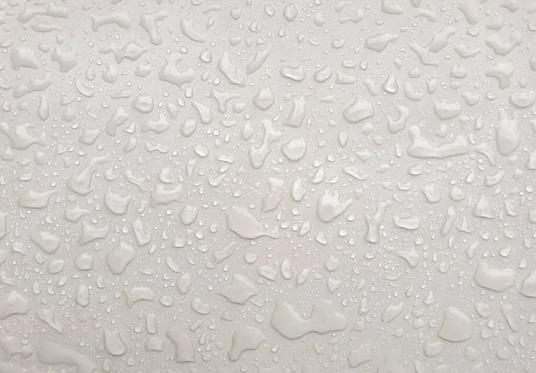 Gouttelettes Blanches Fond Eau Papier Peint Pluie Avec Goutte Liquide — Photo