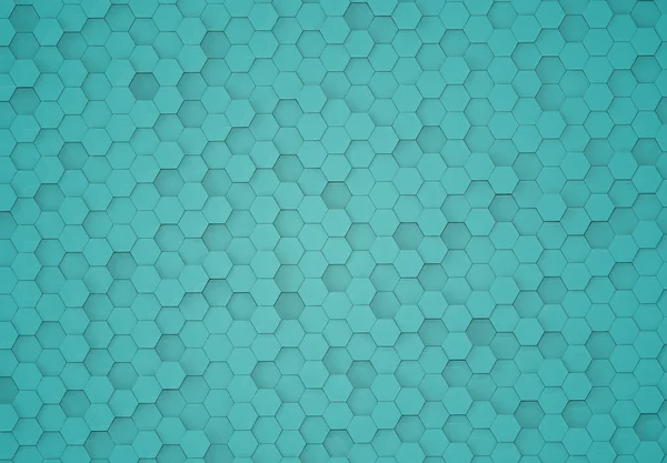 Groene Zeshoeken Achtergrond Patroon Getextureerde Metalen Oppervlak Abstract Zeshoekige Honingraat — Stockfoto