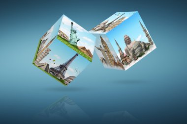 Dices oyun seyahat kavramı