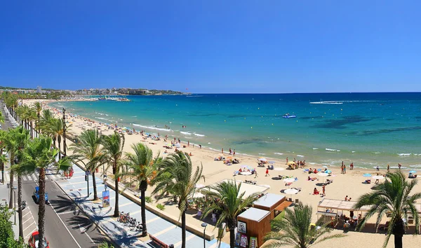 Bella vista sulla spiaggia dal balcone — Foto Stock