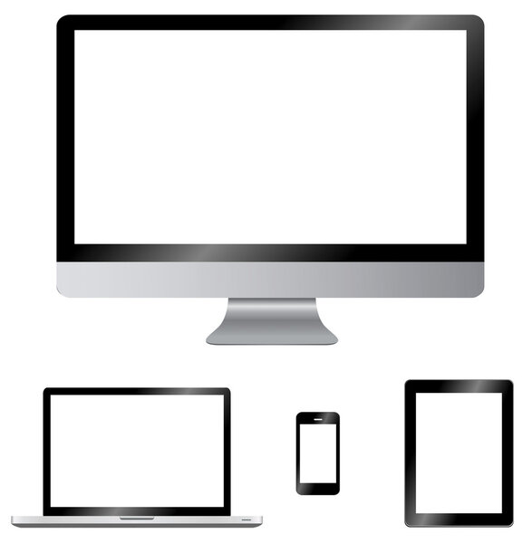 Modern digital computer screen
