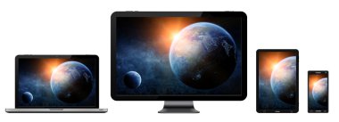 Modern dijital teknoloji aygıt koleksiyonu