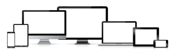 現代のデジタル技術デバイス コレクション — ストック写真