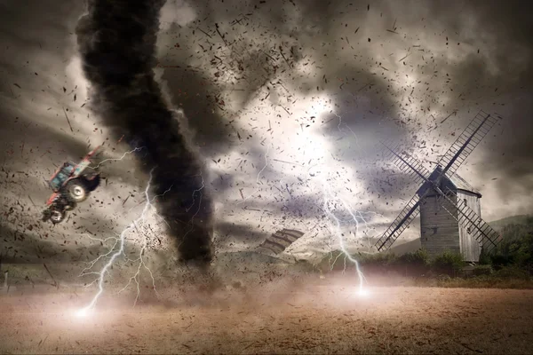 Concetto di disastro tornado — Foto Stock