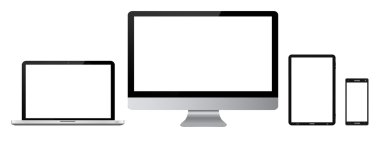 Modern dijital teknoloji aygıt koleksiyonu