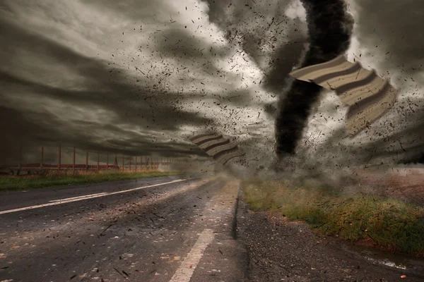 Tornado disaster concept — Stock Photo, Image